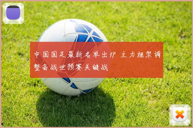 中国国足最新名单出炉 主力框架调整备战世预赛关键战